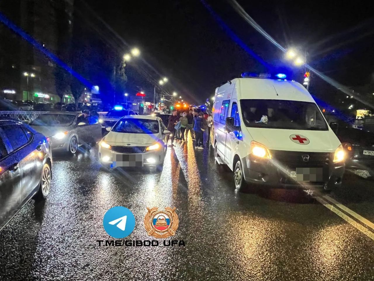 В Уфе водитель сбил пешехода и пострадавший доставлен в больницу