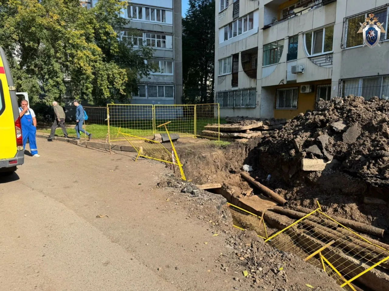 В Уфе следователи устанавливают обстоятельства гибели мужчины в траншее