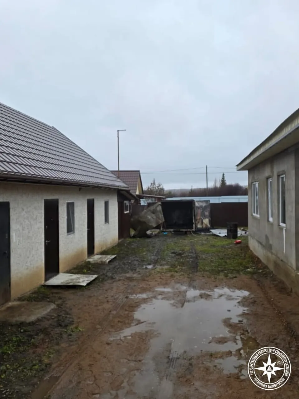 В Уфимском районе при пожаре в вагончике погиб мужчина